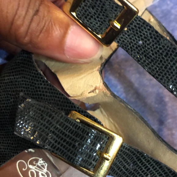 MATT BERNSON~KM Emboss Leather Gladiator Sandal~8 - Picture 8 of 8